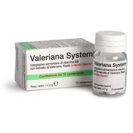 Valeriana System Integratore Alimentare Di Vitamina B6 Con Estratto Di Valeriana Radix A Rapido Rilascio 70 Compresse 906132802