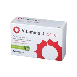 Vitamina D 2000 U.I. Integratore di Vitamina D 168 compresse masticabili 5400433219843