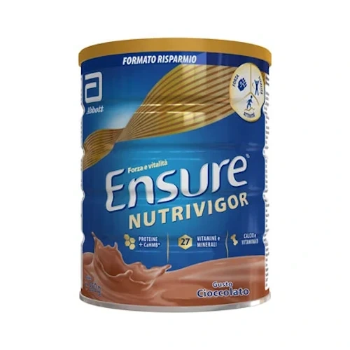 Abbott Ensure NutriVigor Integratore Alimentare Proteico e Multivitaminico Per Muscoli Ossa e Articolazioni Gusto Cioccolato 850 g