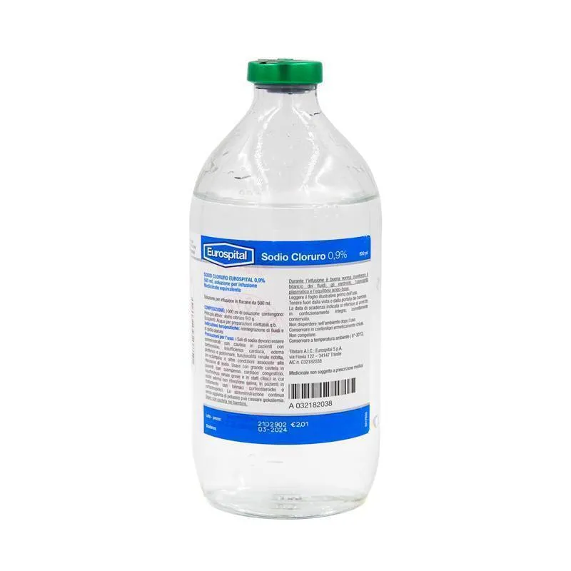 Soluzione Fisiologia Sodio Cloruro 0,9% 500 ml