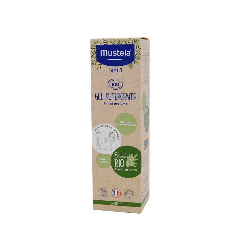 Mustela Gel lavante all'olio d'oliva Bio per tutta la famiglia 400 ml -  Easypara