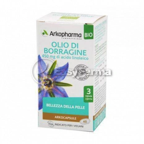Arkopharma Olio di Borragine Bio 60 Arkocapsule 3578835610277