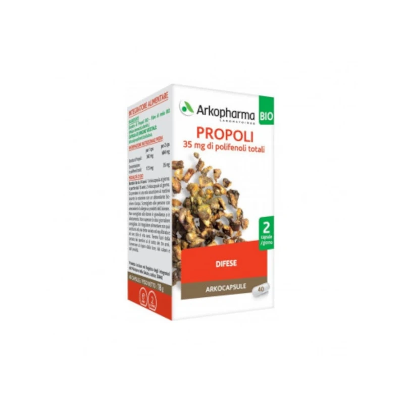 Arkopharma Propoli Bio 40 Arkocapsule per il benessere respiratorio