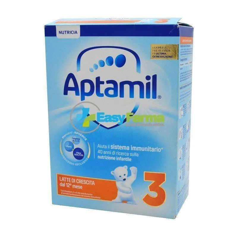 Aptamil 3 Latte Di Crescita Dal 12° Mese 600 g - Latte in polvere per  neonati