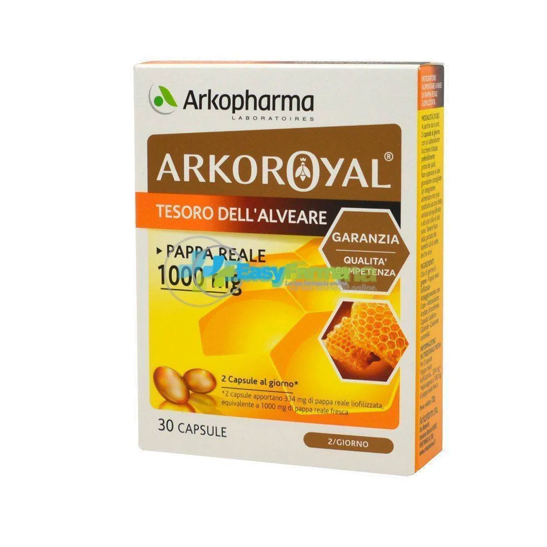 Arkopharma Arkoroyal Tesoro Dell'Alveare 30 Capsule Con Pappa Reale -  Prodotti Momentaneamente Non Disponibili