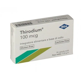 Thirodium 100 mcg Integratore Alimentare 30 Capsule Molli 8033638950746