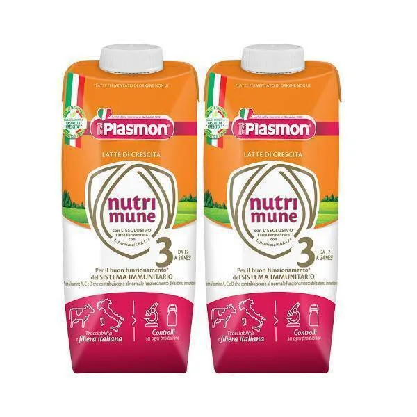 Plasmon Latte di Crescita Nutri Mune 3 2x500 ml