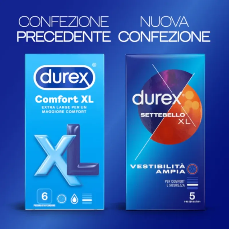 Reckitt Benckiser  Durex Comfort XL Profilattici Contraccettivi 12 Pezzi