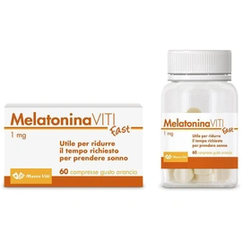 Melatonina Viti Fast 1 Mg Integratore Per Il Sonno 60 Compresse Orosolubili Gusto Arancia 8050519571104