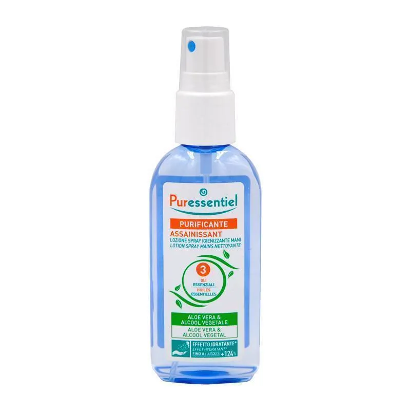 PureSentiel purifying lotion spray hand 80 ml with aloe vera at the 3  essential oils