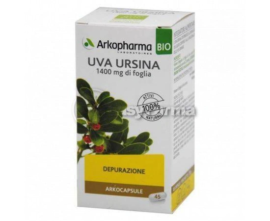 Arkopharma Bio Uva Ursina integratore per il benessere delle vie urinarie 45 arkocapsule 3578835610024