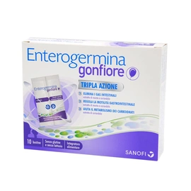 Enterogermina Gonfiore Tripla Azione Integratore per il Gonfiore Addominale 10 Bustine 935190393