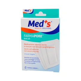 Medicazione Adesiva Sterile Ipoallergenica Med's FarmaPore 6cm x 9cm 8000246004451