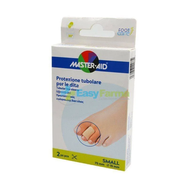 Master Aid Foot Care Tubular Protection Foot and Hands 2 Protections 75x15  mm Small size