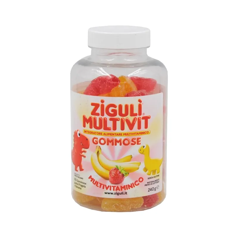 Ziguli Multivit Gommose Integratore Alimentare Multivitaminico 60 Gommose