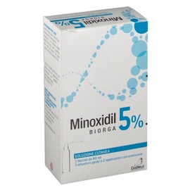 Minoxidil Biorga Soluzione Cutanea 3 Flaconi 60 ml 5% 042311023