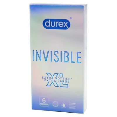 Durex Invisible XL  Ultimate Thin Extra Large Condoms