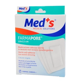 Med's FarmaPore Medicazione Adesiva Sterile Ipoallergenica 10cm x 12cm 8000246004475