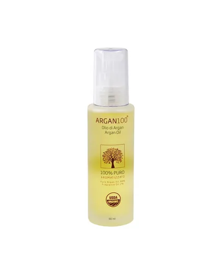 Argan 100 Arganöl 100% rein aromatisiert für Körper, Nägel und Haare 60 ml