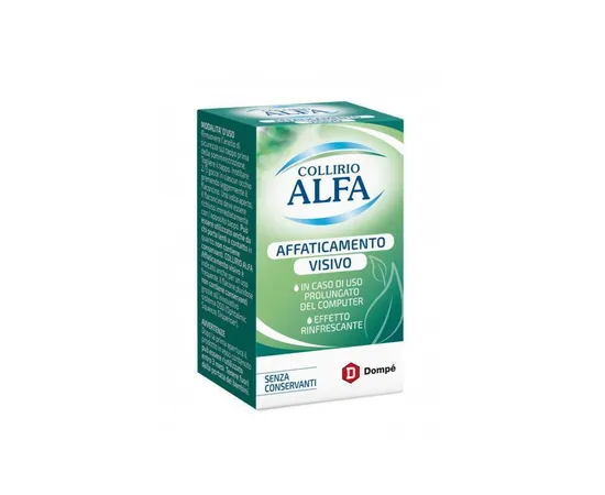 Alfa Collirio per l'Affaticamento Visivo 10 contenitori monodose [CLONE] -  Liquido lenti a contatto e benessere degli occhi