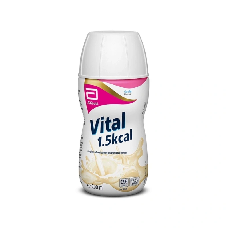 Abbott Vital 1,5 kcal Supplemento Nutrizionale Ipercalorico e Iperproteico Gusto Vaniglia 200 ml 8710428007445