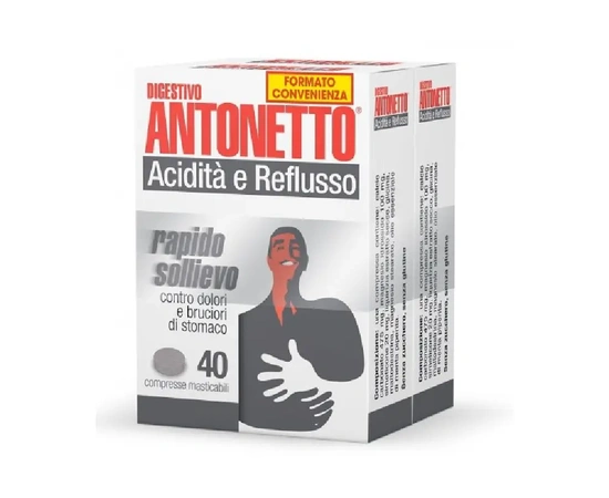Digestivo Antonetto Acidità e Reflusso 80 compresse masticabili 973270349